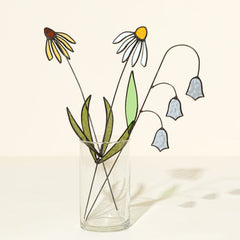 Stained Glass Floral Stem