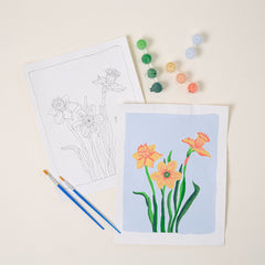 Birth Month Flower Paint-by-Number Kit