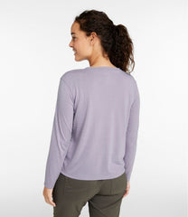 Long-Sleeve Women's Vista Camp V-Neck Pocket Tee