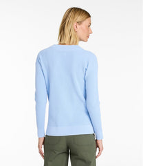 Women's Sunwashed Waffle Sweater Splitneck