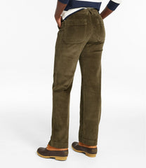 Mid-Rise Straight-Leg Women's Signature Utility Corduroy Pants