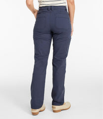 Mid-Rise Straight-Leg Cargo Lined Women's 207 Vintage Cotton Canvas Pants