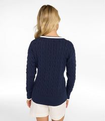 Cable V-Neck Women's The Original Double L® Sweater