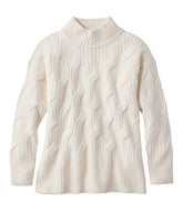Women's Signature Premium Cashmere Cable Sweaters Mockneck