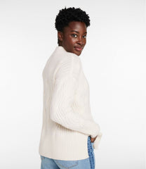 Women's Signature Premium Cashmere Cable Sweaters Mockneck