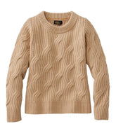 Women's Signature Premium Cashmere Cable Sweater Crewneck