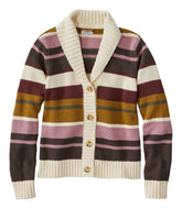 Shawl Cardigan Stripe Women's Signature Original Cotton Sweater