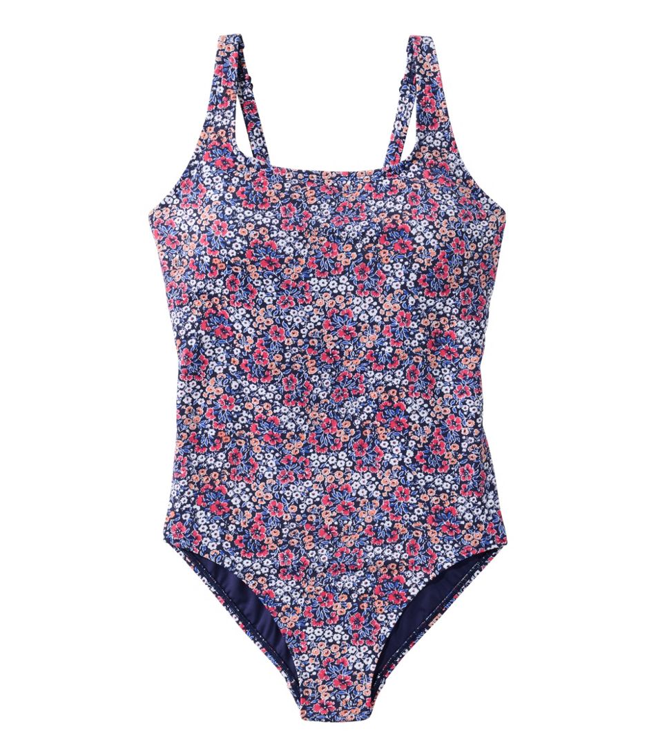 Women's L.L.Bean Coastal Essential Scoop Tanksuit Print