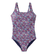 Women's L.L.Bean Coastal Essential Scoop Tanksuit Print