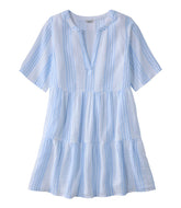 Women's Cloud Gauze Cover-Up Tiered Dress Print