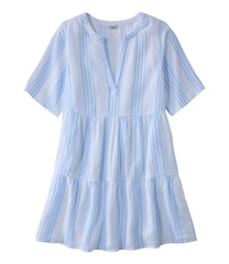 Tiered Dress Print Women's Cloud Gauze Cover-Up
