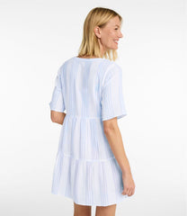 Women's Cloud Gauze Cover-Up Tiered Dress Print