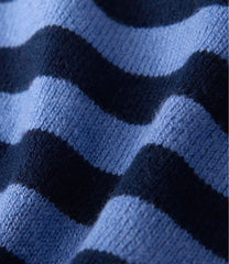 Striped Women's Cotton/Cashmere Knit Triangle Scarf