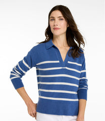 Women's Classic Cashmere Sweater Relaxed Polo