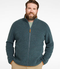 Men's All Season Wool Fleece Full-Zip Sweater