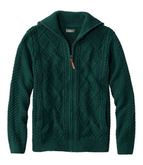 Full-Zip Men's Signature Cotton Fisherman Sweater
