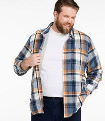 Men's 1912 Field Flannel Shirt Lined Plaid Slightly Fitted Untucked Fit