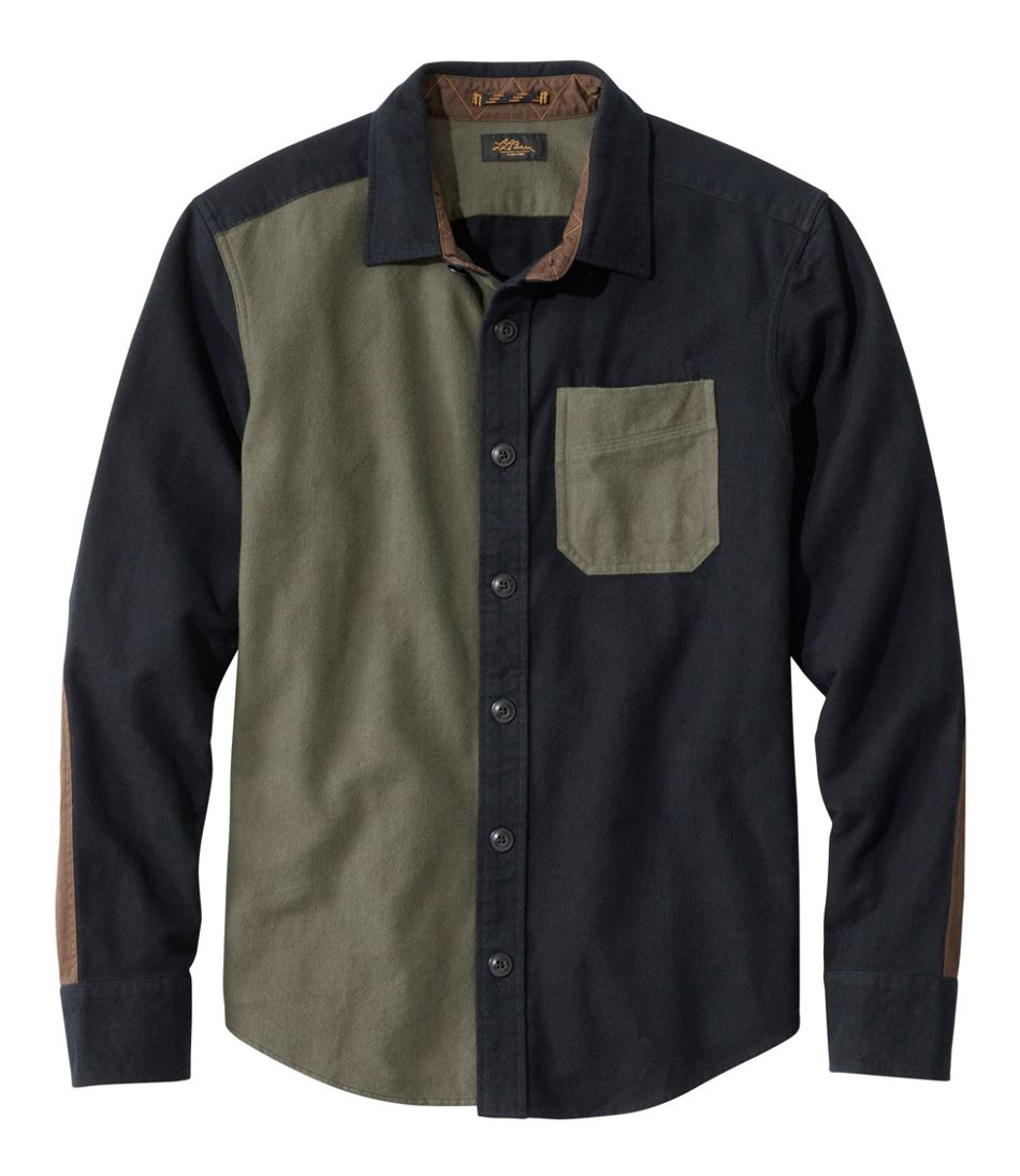 Slim Fit Mixed Media Men's Signature 1933 Chamois Cloth Shirt