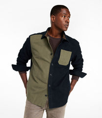 Slim Fit Mixed Media Men's Signature 1933 Chamois Cloth Shirt