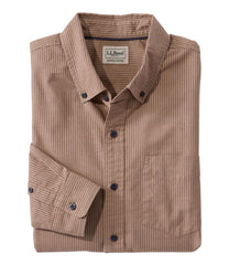 Slightly Fitted Untucked Fit Men's Sunwashed Oxford Shirt Stripe