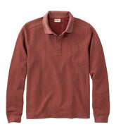 Long-Sleeve Men's Mountainside Micro Waffle Polo