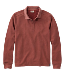 Long-Sleeve Men's Mountainside Micro Waffle Polo