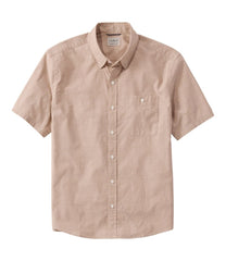 Slightly Fitted Untucked Fit Men's Comfort Stretch Performance® Chambray Shirt Short-Sleeve
