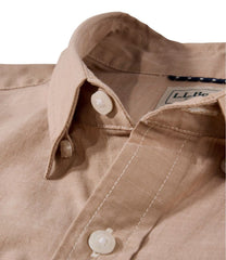 Slightly Fitted Untucked Fit Men's Comfort Stretch Performance® Chambray Shirt Short-Sleeve