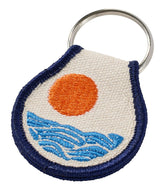 Sun & Waves Embroidered Patch Charm