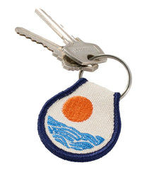 Sun & Waves Embroidered Patch Charm