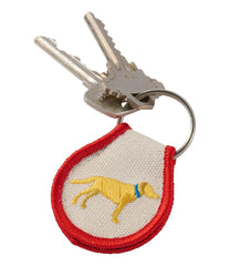 Embroidered Patch Charm Yellow Lab