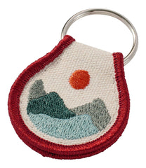 Embroidered Patch Charm Mountains
