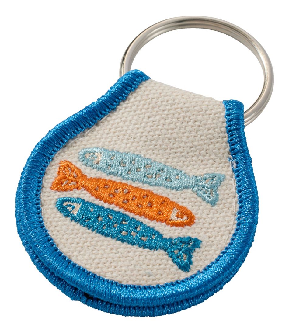 Embroidered Patch Charm Fish