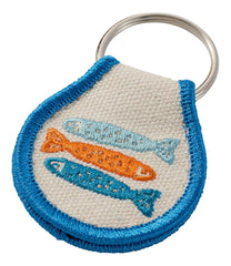 Embroidered Patch Charm Fish