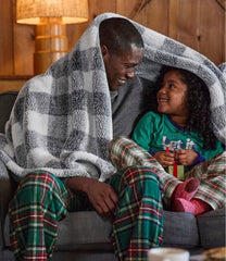 Cozy Plush Throw Plaid