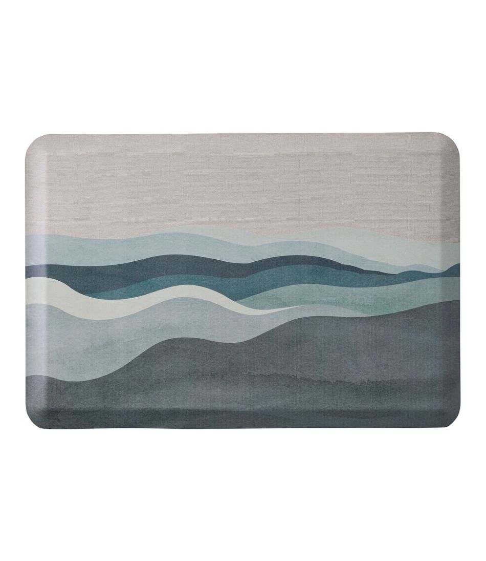 Watercolor Waves Happy Feet Comfort Mat