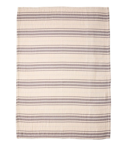 Lightweight Cotton Gauze Throw, Stripe