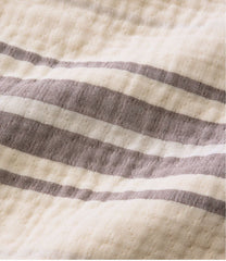 Lightweight Cotton Gauze Throw Stripe