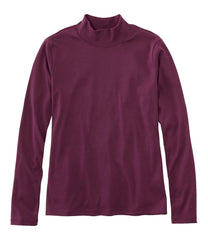 Women's Pima Cotton Tee Long-Sleeve Mockneck