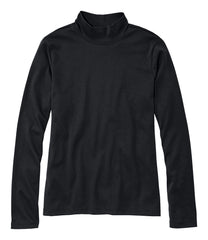 Women's Pima Cotton Tee Long-Sleeve Mockneck
