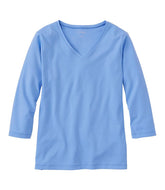 Three-Quarter-Sleeve Women's L.L.Bean V-Neck