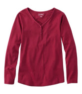 Women's L.L.Bean V-Neck Henley Long-Sleeve