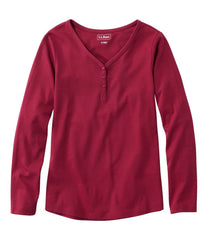 Women's L.L.Bean V-Neck Henley Long-Sleeve