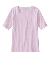 Women's L.L.Bean Jewelneck Tee Elbow-Sleeve