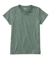 Women's Soft Stretch Supima-Blend Tee Crewneck Short-Sleeve