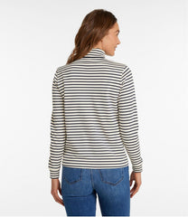 Long-Sleeve Stripe Women's L.L.Bean Interlock Turtleneck