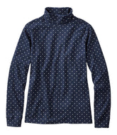 Long-Sleeve Allover Print Women's L.L.Bean Interlock Turtleneck