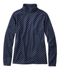 Long-Sleeve Allover Print Women's L.L.Bean Interlock Turtleneck
