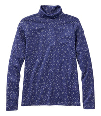 Long-Sleeve Print Women's Pima Cotton Turtleneck