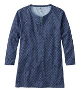 Women's L.L.Bean Tee Three-Quarter-Sleeve Splitneck Tunic Print